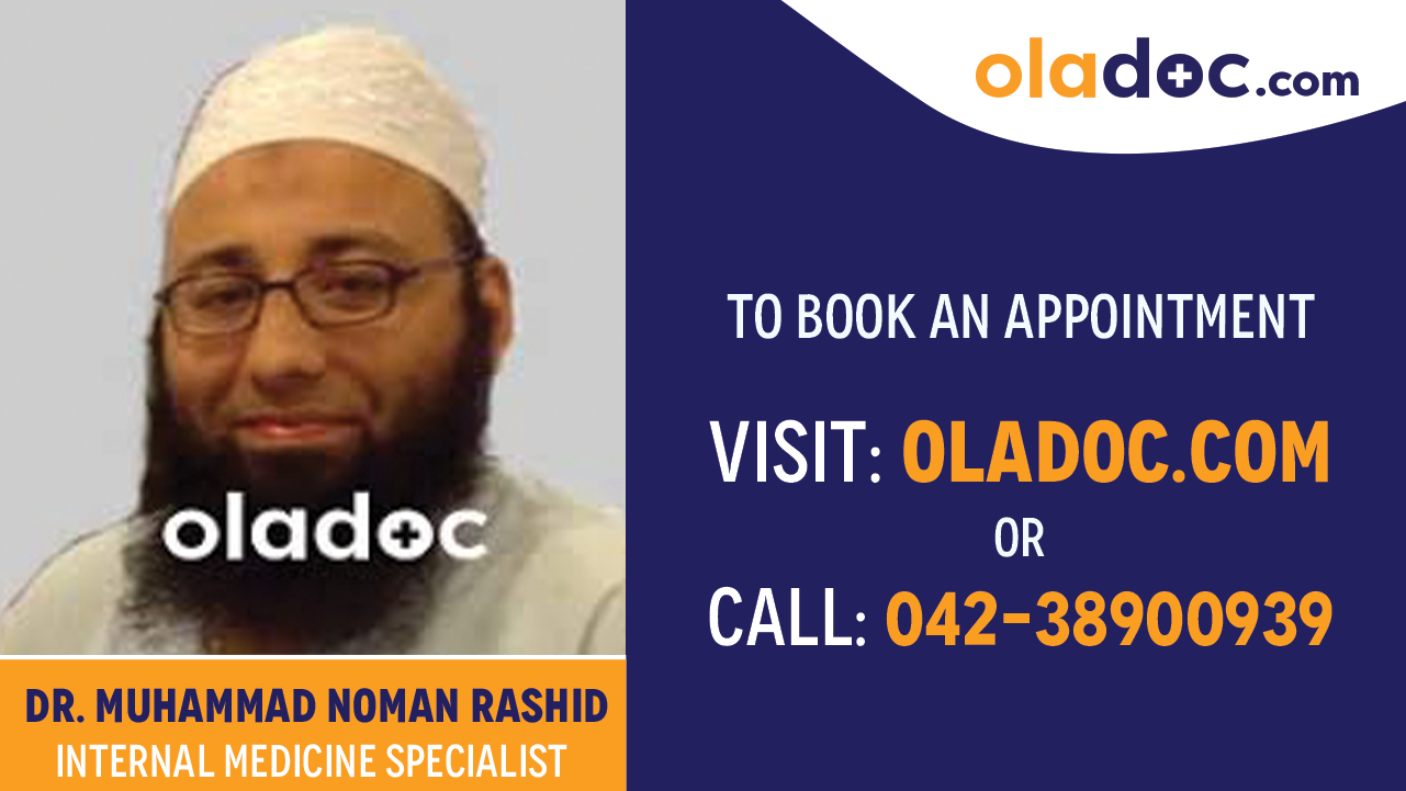 Book appointment with Dr. Muhammad Noman Rashid -best Internal Medicine Specialist Karachi